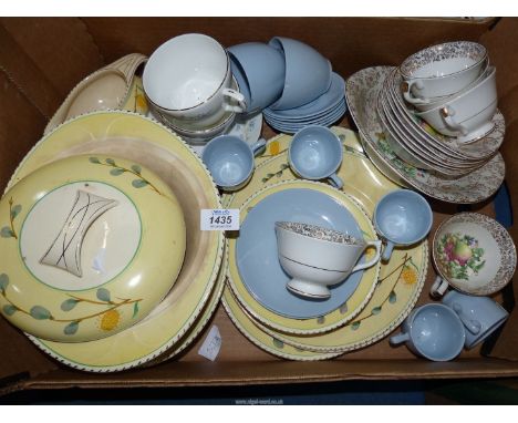 A quantity of part sets including Staffordshire pottery 'Stylecraft' dinner ware, Burleigh 'Balmoral' dinner ware and various