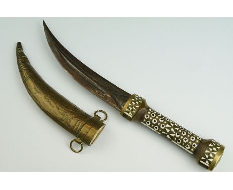 Persian dagger and scabbard 