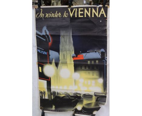 Over Twenty Five Rolled Posters, Mid 20th century onwards including Travel related Posters including Norway, France Winter Sp