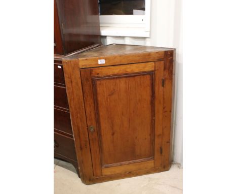 Vintage stained farmhouse kitchen pine corner unit 