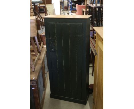 Vintage painted pine store cupboard 