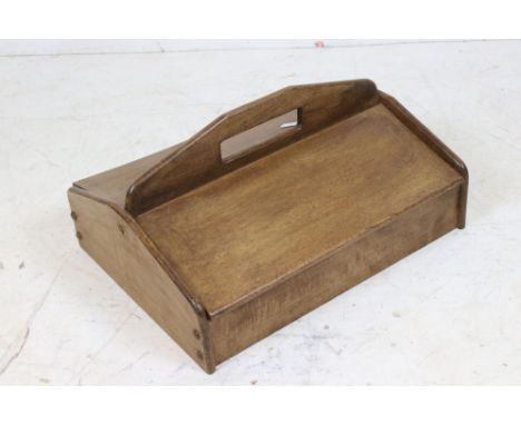 Vintage pine cutlery box 