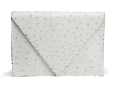 YSLWeiße Straußen- Clutch, vintage