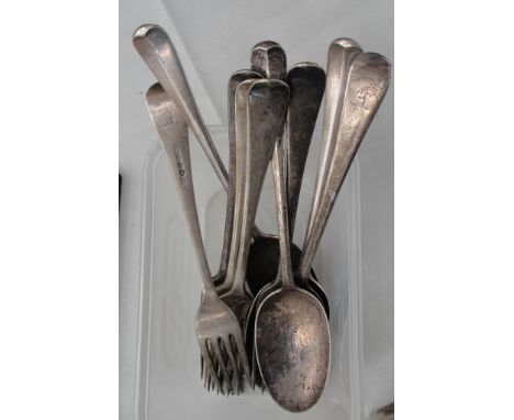 A quantity of HM silver flatware