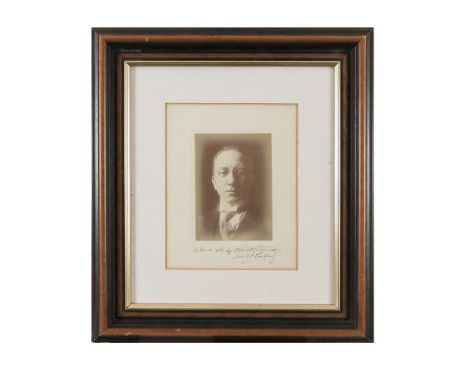 A FRAMED PHOTOGRAPH OF SEAN T. O'CEALLAIGH, a very good framed photograph of O'Kelly as a young man, probably circa 1920, sig
