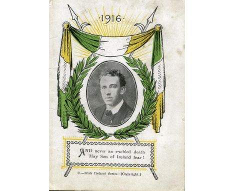 MACDONAGH, THOMASLast and Inspiring Address of Thomas MacDonagh, no printer, no date, but 1916, single quarto sheet printed o