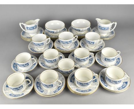 A Coalport Revelry Service to Comprise Nine Coffee Cans, Twelve Coffee Saucers, Three Tea Cups, Saucers, Eighteen Side Plates
