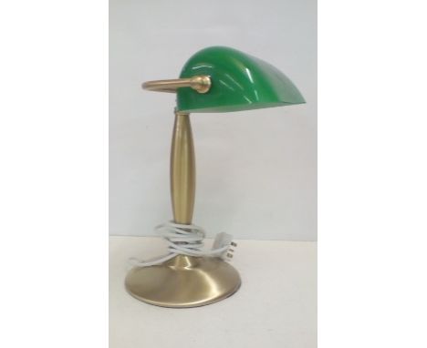 Contemporary Bankers' Lamp, heighjt 35cm 