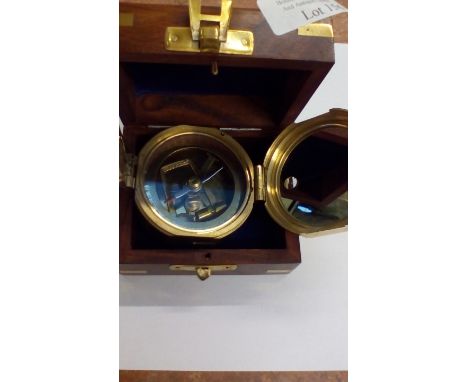 Boxed Brass Compass Stanley London