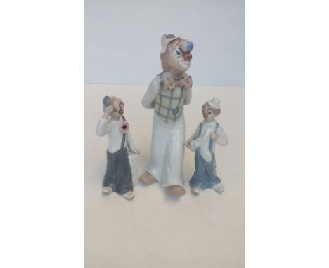 Three Spanish Ceramic Clowns