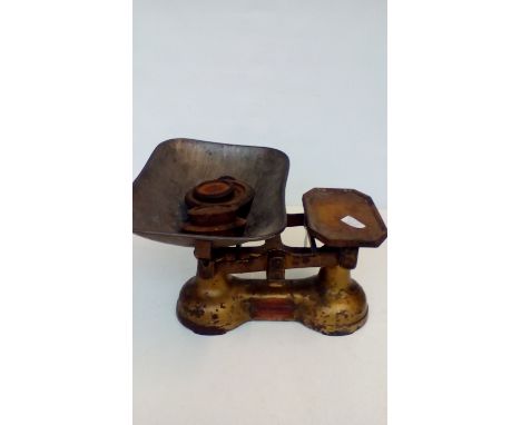 Set of Early Vintage Scales and weights Bolton Related