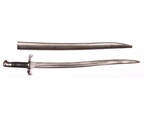 A P1856/58 Volunteer Enfield sword bayonet of the Norfolk Artillery Volunteers, blade 22½” with king’s head maker’s mark, cro