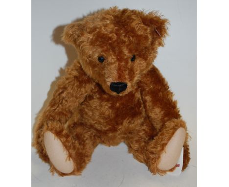 Steiff, No.663864, Cinnamon Teddybear, limited edition of 1994 dated 2010, dark caramel mohair body, with collectors series o