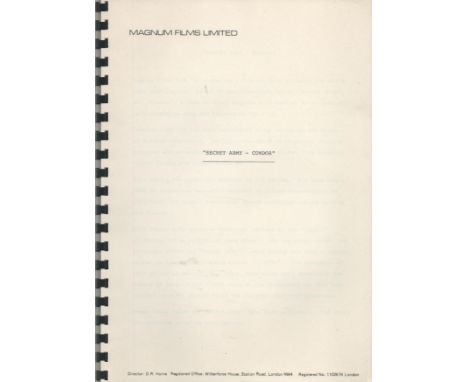 . Magnum Films Ltd. "Secret Army" Condor. Brochure of 7 pages, produced by Magnum Films Ltd. Publicising a feature film they 