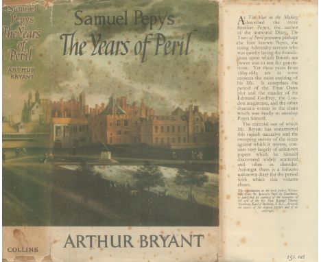 Arthur Bryant Samuel Pepys: The Years of Peril Publisher Collins. Jacket design by Danckerts. 1st edition circa 1950s. Excell