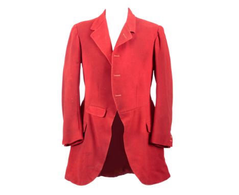 A GENTLEMAN'S RED HUNTING COAT size 36"Provenance: A Private Collection of Clothing & Accessories