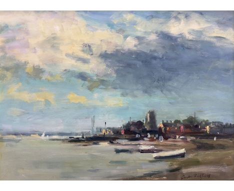 Gordon Radford (British 1936-2015): 'Kings Lynn - Norfolk', oil on board signed, inscribed verso 30cm x 40cm