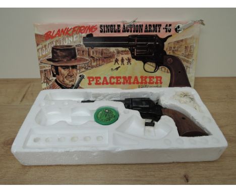 A Blank Fire Single Action Army .45 Peacemaker 1873 Model, in original box, Purchaser must be over the age of 18