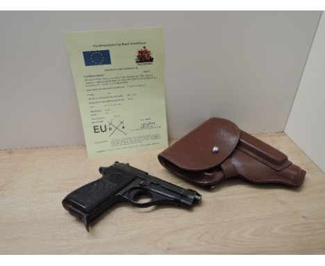 A Italian Pietro Beretta .22 Semi Automatic Deactivated Pistol, Serial Number M53381, PB made in Italy, Pietro Beratta Gardon