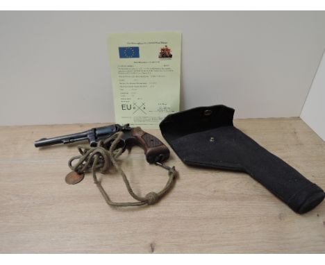 A USA Smith &amp; Wesson .38 Deactivated Revolver, Serial Number 807890, marked on pistol with Military Arrow, on barrel mark