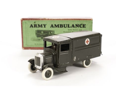 Britains pre WW2 set 1512 Army Ambulance, G in G box, vehicle complete with all pieces but with a few small chips to sides an