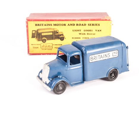 Britains boxed Light Goods Van 2024, complete with driver, vehicle G, minor paint bubbles to bonnet, box F,  box base with 1 
