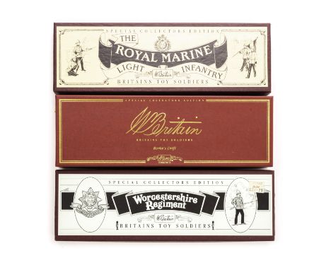 Modern Britains  Boxed Sets  Zulus and others: 00146 Rorke's Drift Zulus Firing, 8802 Worcestershire Regiment, 8808 Royal Mar