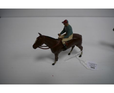 Britains unboxed Racing Colours Duke of Norfolk, G, minor chips and slightly bent whip,