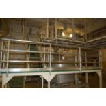 Hopper 2/Quick Clean Rotary Valve, SS Surge Bin, Weigh Cells, Structure, Stairs/Platform