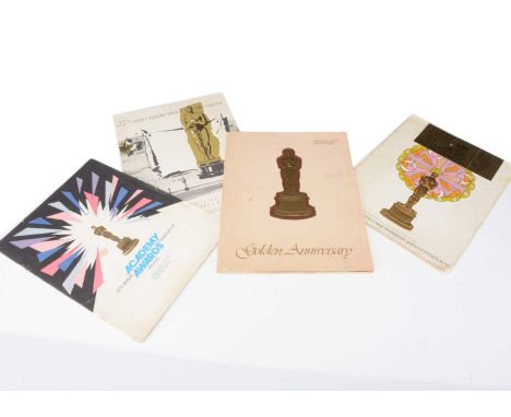 Academy Awards Programs / Programmes, four Academy Award programmes comprising 27th Awards March 30th 1955, 40th Awards (Inc 