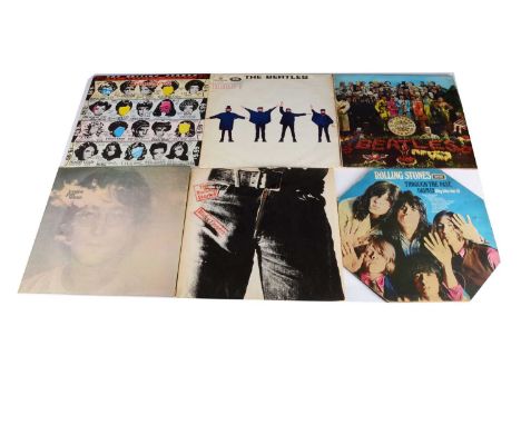 Beatles / Rolling Stones LPs, twenty albums by The Beatles, The Rolling Stones and Solo comprising Help, A Hard Days Night, S