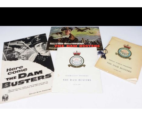 The Dam Busters / Premier Programmes / Press Book, four items relating to the Classic World War II movie comprising a Repeat 