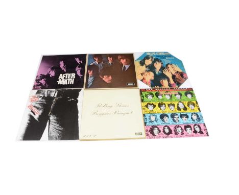 Rolling Stones LPs, approximately twenty-eight Rolling Stones albums with titles including Rolling Stones, No 2, Out of Our H