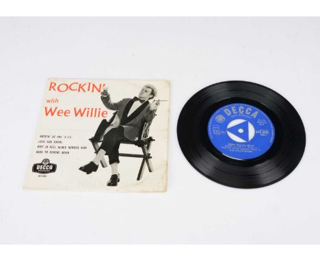 Wee Willie Harris EP, Rockin' With Wee Willie EP - Original UK Release 1958 on Decca (DFE 6465) - Fully Laminated Flipback Sl