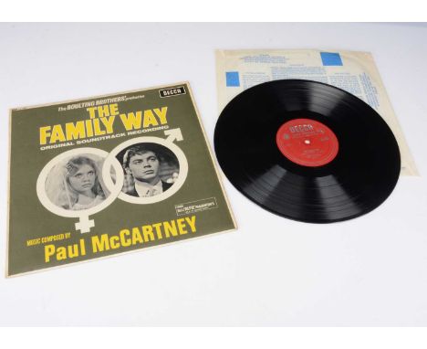 Paul McCartney LP, The Family Way - Original Soundtrack LP - Original UK Mono release 1967 on Decca (LK 4847) - Laminated Clo
