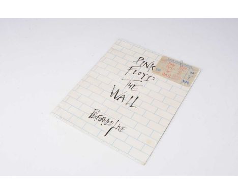 Pink Floyd Programme / Ticket, a Programme and ticket for the Wall Tour - Ticket is Earls Court August 6th 1980 - both in ver