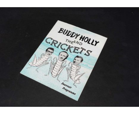 Buddy Holly and the Crickets Programme, Souvenir Programme for the 1958 tour - eight pages with a light fold down the centre 