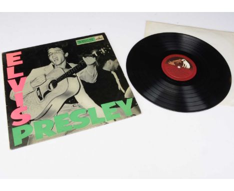 Elvis Presley LP, Rock n Roll LP - Original UK Release 1956 on HMV (CLP 1093) - Fully Laminated Flipback Sleeve, Gold / Purpl