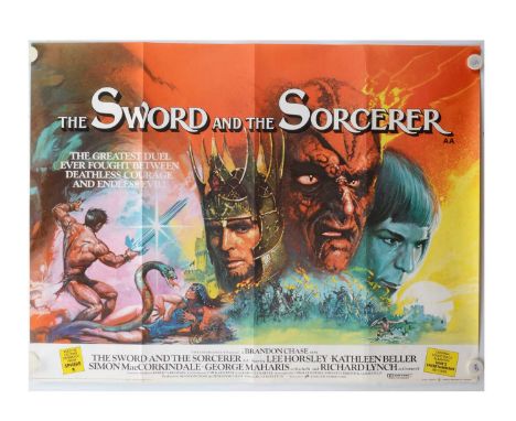 The Sword and the Sorcerer (1982) Quad Poster, UK Quad poster for this Fantasy epic with Bryan Bysouth artwork - rolled with 