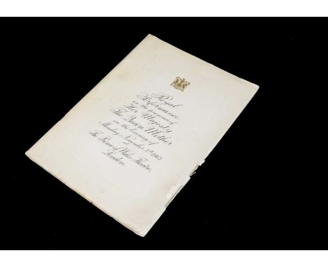 Royalty Variety Show Programme 1963 / The Beatles, a Programme for Royal Variety performance Monday November 4th 1963 featuri