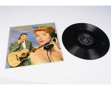 Big Bopper LP, Chantilly Lace LP - Original UK Release 1958 on Mercury (MMC 14008) - Laminated Flipback Sleeve - Black / Silv