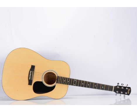 Acoustic Guitars, two comprising a Squier by Fender Acoustic Guitar model 093-0300-021 very good condition together with an A