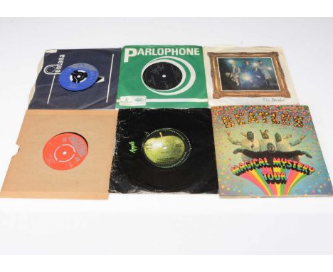 Sixties 7" Singles EPs, approximately eighty singles and EPs, mainly from the Sixties with artists including The Beatles, Rol