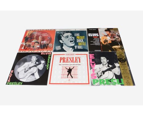 Elvis Presley LPs, fifteen albums by Elvis Presley comprising Shock Rattle n Roll (2 copies), Elvis Presley (Picture Disc), E