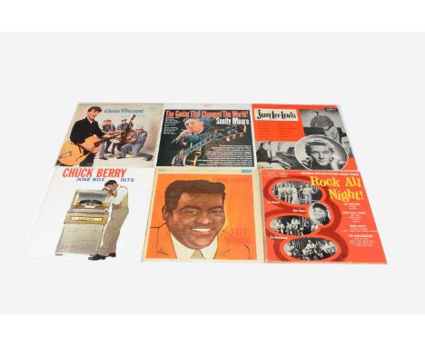 Rock n Roll / Doo Wop LPs, seventeen albums of mainly Rock n Roll and Doo Wop with artists comprising Gene Vincent, Chuck Ber