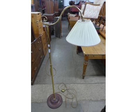 A brass standard lamp 