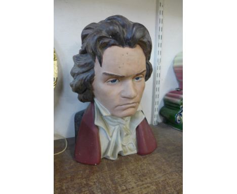 A planter bust of Beethoven 