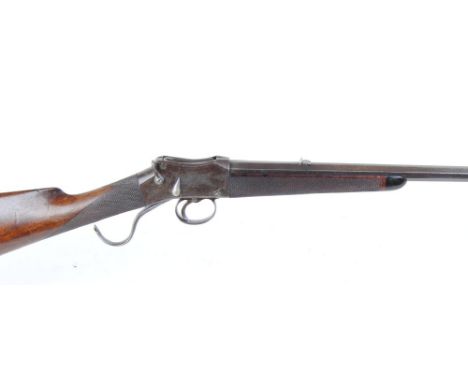 .300 Rook Rifle by R Ramsbottom, Manchester, profusely engraved martini action, 28 ins octagonal barrel with blade foresight 