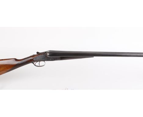 12 bore sidelock non ejector by R Robinson, 30 ins barrels inscribed R Robinson 7 Queens St Hull, cyl & 1/2, scroll and bodre