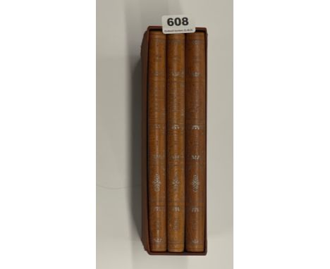 Folio Society: Three volumes, leatherbound (slight fading to spine) Daniel Defoe 'Tour through the whole island of Great Brit